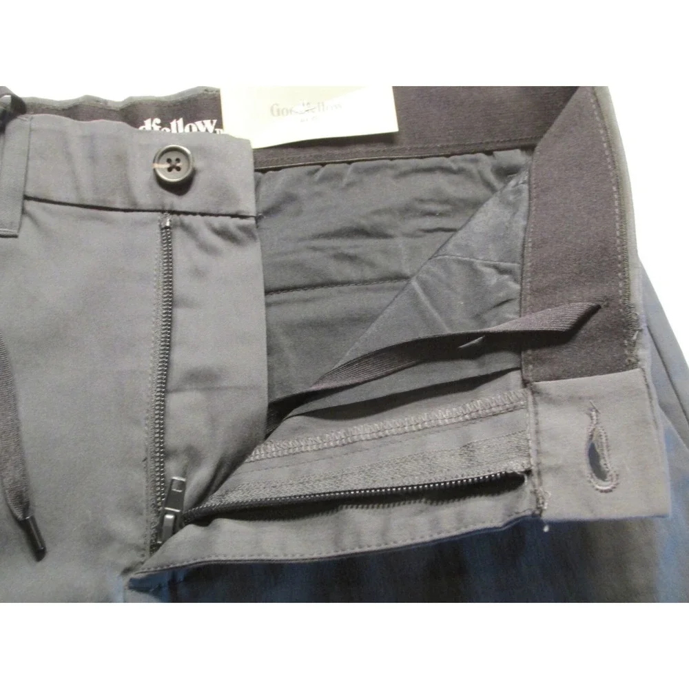 NWT GOODFELLOW Tech Shorts Men 28 Gray Wrinkle Resist Quick Dry Extra Stretch